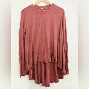 Lululemon Dare to Drape long sleeve in Rustic Clay Medium